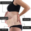 Бандаж для беременных (XXL) Бандаж пояс для беременных эластичный дородовой и послеродовой медицинский
