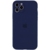 Чохол Silicone Case Full Camera Protective (AA) Для Apple iPhone 12 (Синій / Deep navy) - купити в SmartEra.ua