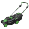 Потужна газонокосарка електрична Grunhelm EM-6102A : 1700 Вт, ширина захоплення 38 см, 45 л