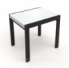 Стол обеденный раскладной Fusion furniture Слайдер 1000 Венге/Стекло белое