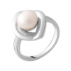 Серебряное кольцо CatalogSilver с натуральным жемчугом, вес изделия 2,98 гр (2055402) 16.5 размер