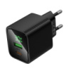 Мережевий зарядний пристрій HOCO CS84A Excellent PD30W+QC3.0 charger with digital display Black (6942007664554)