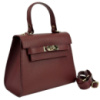 Невелика класична шкіряна сумочка Італія 79866DR