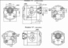 Шестеренчатый (шестерной) гидравлический насос Hidros 10AХ649 (серия 10)