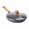 Сковорода з антипригарним мармуровим покриттям та кришкою 26 см, сірий