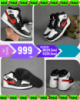 Nike Air Jordan 1 Белые с чёрным и красным