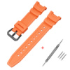 Ремінець для годинника Casio SGW-100 Orange BK помаранчевий полімерний 20,6 см