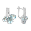 Серебряные серьги CatalogSilver с натуральным топазом 8.333ct (2179733)