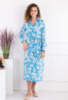 Жіноча блакитна сукня в принт