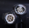 Механические мужские наручные часы Forsining армейские военные стальные спортивные скелетон