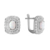 Серебряные серьги CatalogSilver с опалом (2069133)