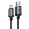 Кабель ACEFAST C20-04 USB-A to USB-C aluminum alloy charging data cable Black (6974316283782)