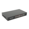 POE коммутатор Merlion 16 POE 10/100 + 1 Single Fiber Tx 1310nm 20km + 2 RJ45 10/100/1000+ встроенный блок питания 52V 4.8A