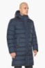 Куртка мужская Braggart зимняя удлиненная с капюшоном - 51450 тёмно-синий цвет