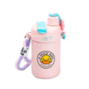 Детский термос с трубочкой с ремешком 460 мл Розовый HP18309P