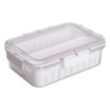 Контейнер для еды с 2 отсеками 23.5х17х7 см судок для еды пластиковый 1.4 л Белый HP-27-11