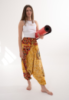 Штани-шаровари Аладіни (Афгані) з мотнею Amber Mosaic RAO WEAR унісекс OneSize жовтий