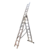Драбина алюмінієва трисекційна GTM KME309 3x9 сходинок 2.45-5.69м (KME309)