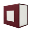 Подарункова картонна коробочка для годинника Boxes бордо-біла (SKU: 1000-0314)
