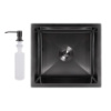 Мийка для кухні інтегрована під стільницю Lidz Handmade H4843B Brushed Black PVD 3,0/1,0 мм LDH4843BRUBLM49440