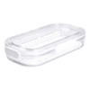 Контейнер для еды пластиковый 32.5х17.5х6 см пищевой контейнер с индикатором даты 1 л Белый HP-27-7