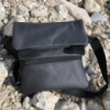 Тактическая кожаная сумка с кобурой, мужской мессенджер, барсетка - черный слинг, мужская сумка через плечо кожа