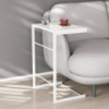 Столик приставной Терри Ferrum-decor 650x440x330 Белый металл ДСП Белое 16 мм (FRD-104655)