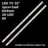 LED підсвітка KONKA TV 32« KONKA KL32GT618 DLS123456G1A09407 HA1T77T803 Supra: STV-LC32T410WL DNS: K32A619 1шт