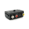 Переходник SCART (папа)-3 RCA (мама)+Svideo Black c переключателем