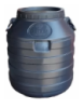 Бочка  техническая 60 л черная низкая бидон 60л широкая горловина емкость для воды
