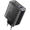 Мережевий зарядний пристрій Proove Speed Surge Gan 65W (USB + 2 Type-C) Black (WCSS60120001) (Код товару:39125)