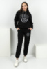 Жіночий чорний спортивний костюм