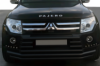 Передняя защита ST015-9 Black (нерж.) для Mitsubishi Pajero Wagon IV 2006-2021 гг