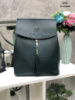 Зелений - стильний вмісткий рюкзак Lady Bags, можна носити сумкою через плече (2545)