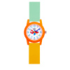 Дитячий годинник Better 002 Plane Orange-White з кварцовим механізмом та силіконовим ремінцем