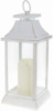 Декоративный фонарь «Ночной Огонек» с LED подсветкой 17.5х17.5х41см, белый с золотой патиной