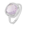 Серебряное кольцо CatalogSilver с натуральным аметистом 3.713ct, вес изделия 3,91 гр (2089728) 18.5 размер