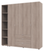 Комплект шкафов для одежды Doros Гелар (2 шт.) 193,2х49,5х203,4 см Дуб сонома (DRS-011154)