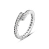 Серебряное кольцо CatalogSilver с фианитами, вес изделия 2,29 гр (2161301) 16.5 размер