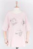 Жіноча рожева футболка з малюнком