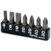 Набор бит TOPTUL 1/4« 7ед. (SL: 4*0.5, 5.5*1, 6.5*1.2; PH1, PH2; PZ1, PZ2) GAAV0704