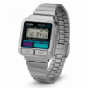 Чоловічий годинник Casio A120WE-1A Vintage з електронним циферблатом та металевим браслетом