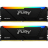 Модуль памяти для компьютера DDR4 64GB (2x32GB) 3200 MHz Beast RGB Black Kingston Fury (ex.HyperX) (KF432C16BB2AK2/64)