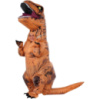 Детский надувной костюм динозавра Тираннозавра RESTEQ, косплей T-Rex, костюм для праздника и карнавала, коричневый, рост 90–130 см