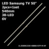 LED підсвітка Samsung TV 50« 38-led UE50RU7 UN50NU7 UA50NU7 UA50RU7 BN96-45962A AOT_50_NU7 CY-50NN050HG 2 шт.