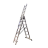 Драбина алюмінієва трисекційна GTM KME307 3x7 сходинок 1.9-4.07м (KME307)