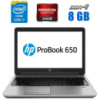 Ноутбук Б-класс HP ProBook 650 G3 / 15.6« (1366x768) TN / Intel Core i7-7600U (2 (4) ядра по 2.8 - 3.9 GHz) / 8 GB DDR4 / 256 GB SSD / AMD Radeon R7