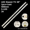 LED підсвітка  3V 5led 502mm аналог 5 LED 506ММ 3V HL-4E280A28-0501S-01 HL 4E280A28 0501S 01 ELENBERG 28AH4130