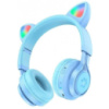 Bluetooth-гарнітура Hoco W39 Cat Ear Kids BT Blue (Код товару:32762)
