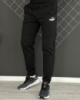 Демісезонні штани чорні Puma білий лого (двонитка) RD110